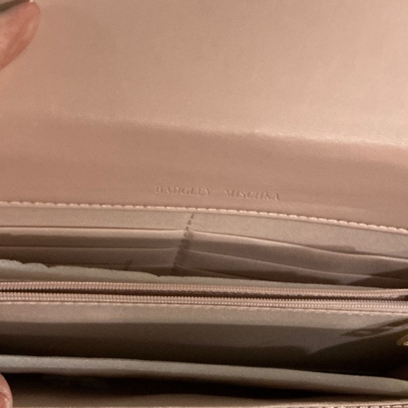 Badgley Mischka Pink Crossbody Bag with Diamond Quilting & Round Studs. NWTs - Picture 5 of 7